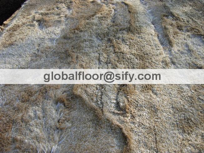 Gff-9105 fine polyester rug 